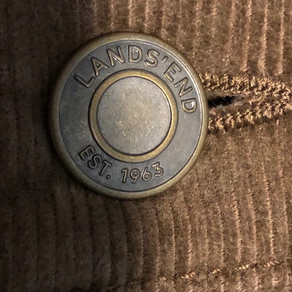 Lands’ End 16W Mid Rise Straight Leg Corduroys Tan - Picture 10 of 13